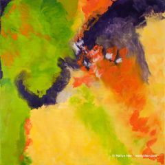 Grandma Was A Stomatolite - Encaustic painting by Marilyn Fenn