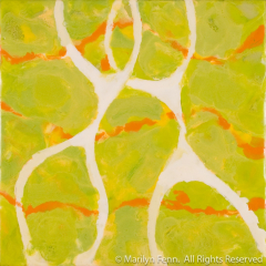 Happy Together - Encaustic Painting by Marilyn-Fenn