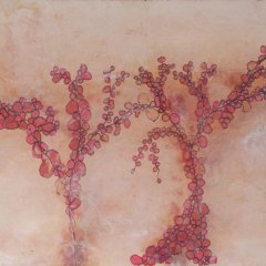 Weathered Vines - Encaustic painting by Marilyn Fenn