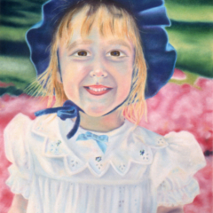 Chelsea in the Park - Pastel Drawing by Marilyn Fenn