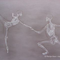 Dance Me to the End of Love - Drawing by Marilyn Fenn