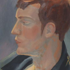 Head 01 - Figurative painting in oil by Marilyn Fenn