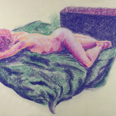 Nude 07 - Life drawing by Marilyn Fenn