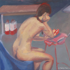 Nude 11 - Figurative painting in oil by Marilyn Fenn