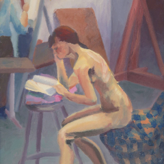 Nude 12 - Figurative painting in oil by Marilyn Fenn