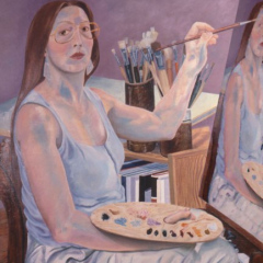 Self Portrait 03 - Oil Painting by Marilyn Fenn