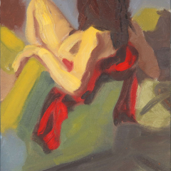 Ten-Minute Nude 01 - Figurative oil painting by Marilyn Fenn