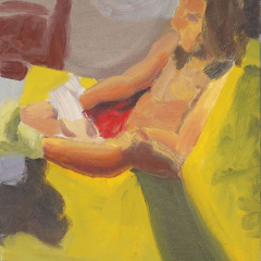 Ten-Minute Nude 03 - Figurative oil painting by Marilyn Fenn