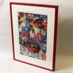 Fractal Masks - framed giclée print by Marilyn Fenn