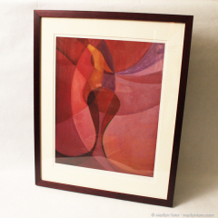 Marilyn’s Deer - framed giclee print by Marilyn Fenn
