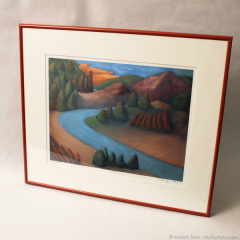 Over Oxbow - framed giclee print by Marilyn Fenn