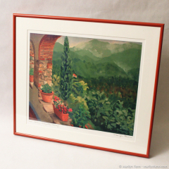 Rain Coming, Giogalto - framed giclee print by Marilyn Fenn