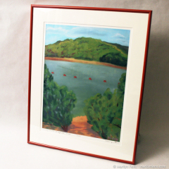 Scrubby Shrubs at Apache Shores - framed giclee print by Marilyn Fenn