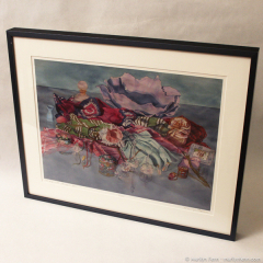Still Life with Porcelain Bowl - framed giclee print by Marilyn Fenn