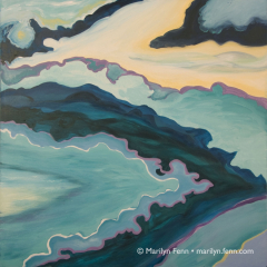 Frilly - Acrylic painting by Marilyn Fenn