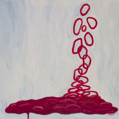 Woman Chained - Oil painting by Marilyn Fenn