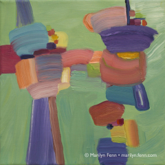 A Question of Balance - Oil painting by Marilyn Fenn