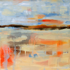 Burning Ice - Oil painting by Marilyn Fenn