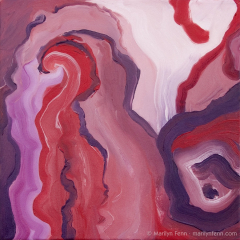 Flamingo Mallets - Oil painting by Marilyn Fenn
