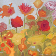 Hortical Mambo - Oil painting by Marilyn Fenn
