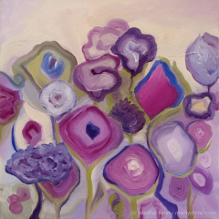 Ovation in Pinks - Oil painting by Marilyn Fenn