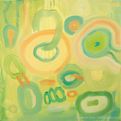 Strange Attractors - Oil painting by Marilyn Fenn
