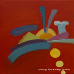 Sushi Dreams - Oil painting by Marilyn Fenn