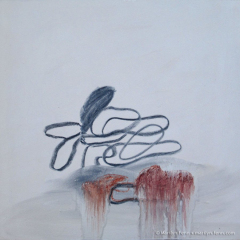 Loop-de-Loop - Mixed media painting by Marilyn Fenn