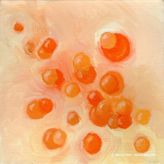 Bubbling Up - Small oil painting by Marilyn Fenn