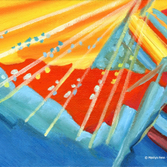 Chemical Valley - Small oil painting by Marilyn Fenn