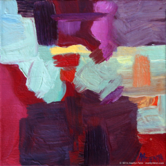 Color Mini 02 - Small oil painting by Marilyn Fenn