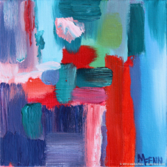 Color Mini 06 - Small oil painting by Marilyn Fenn