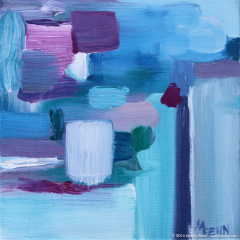 Color Mini 07 - Small oil painting by Marilyn Fenn
