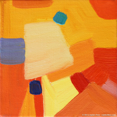 Color Mini 13 - Small oil painting by Marilyn Fenn
