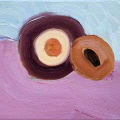Best Friends - Small oil painting by Marilyn Fenn