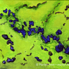 Scenic Route - Small acrylic painting by Marilyn Fenn