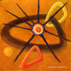 Shazaam! - Small oil painting by Marilyn Fenn