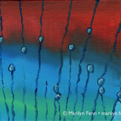 Strung Out - Small oil painting by Marilyn Fenn