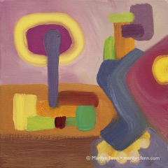 Terrible Toes - Small oilpainting by Marilyn Fenn