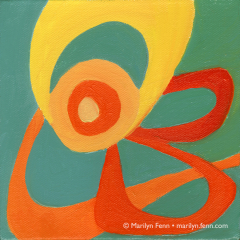 ZOUNDS - Small oil painting by Marilyn Fenn
