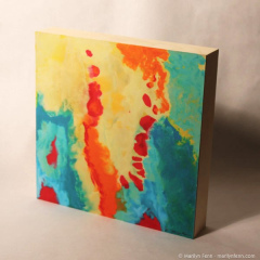 The Devil’s Wishbone, Giclee print, mounted on a 2" deep wood box, 12" x 12", © 2007 Marilyn Fenn