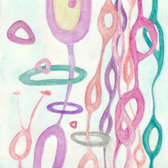 Organics 32 - Painting by Marilyn Fenn