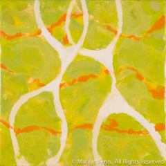 Happy Together - Encaustic Painting by Marilyn-Fenn