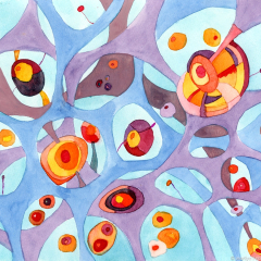 Organics 29 - Painting by Marilyn Fenn
