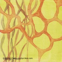 Organics 01 - Painting by Marilyn Fenn