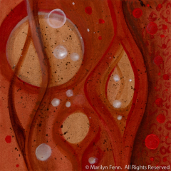 Organics 13 - Painting by Marilyn Fenn