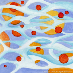 Organics 14 - Painting by Marilyn Fenn