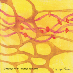 Organics 02 - Painting by Marilyn Fenn