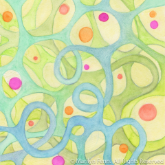 Organics 24 - Painting by Marilyn-Fenn