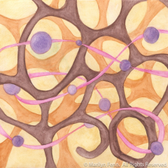 Organics 25 - Painting by Marilyn Fenn